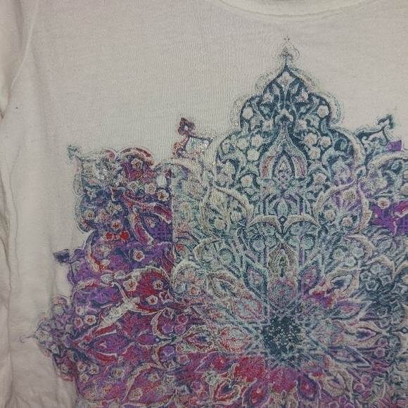 LUCKY BRAND LADIES CROP STYLE TOP- size M - Picture 3 of 4